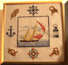 une ancienne broderie (plus trs  mon gout) mais il faut bien commenc par quelque chose!! DMC